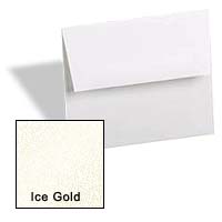 Curious Metallic ENVELOPES - A1 Envelopes - ICE GOLD - 25 PK