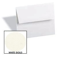 Curious Metallic ENVELOPES - A6 Envelopes - WHITE GOLD - 50 PK