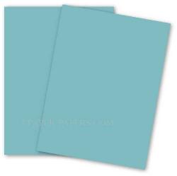 BASIS COLORS - 8.5 x 11 CARDSTOCK PAPER - Aqua - 80LB COVER - 100 PK