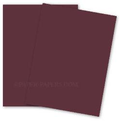 BASIS COLORS - 8.5 x 11 CARDSTOCK PAPER - Burgundy - 80LB COVER - 100 PK