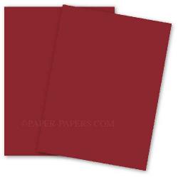 BASIS COLORS - 8.5 x 11 CARDSTOCK PAPER - Dark Red - 80LB COVER - 100 PK