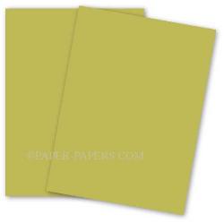 BASIS COLORS - 8.5 x 11 CARDSTOCK PAPER - Golden Green - 80LB COVER - 100 PK