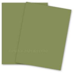 BASIS COLORS - 8.5 x 11 CARDSTOCK PAPER - Olive - 80LB COVER - 100 PK