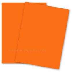 BASIS COLORS - 8.5 x 11 CARDSTOCK PAPER - Orange - 80LB COVER - 100 PK