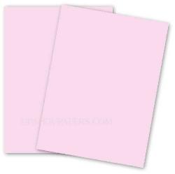 BASIS COLORS - 8.5 x 11 CARDSTOCK PAPER - Pink - 80LB COVER - 100 PK