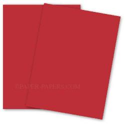 BASIS COLORS - 8.5 x 11 CARDSTOCK PAPER - Red - 80LB COVER - 100 PK