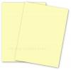 BASIS COLORS - 8.5 x 11 CARDSTOCK PAPER - Light Yellow - 80LB COVER - 100 PK