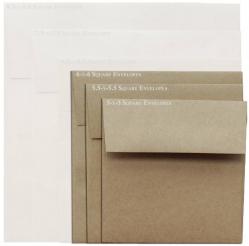 Brown Bag Envelopes - KRAFT - 6 in Square Envelopes - 200 PK