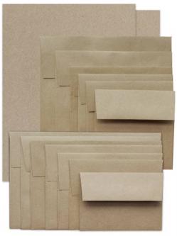 Brown Bag Paper and Envelopes - KRAFT - **SAMPLER PACK**