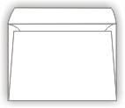 Booklet Envelopes - 24lb WHITE WOVE - (5.5 x 7.5) - 2500 box