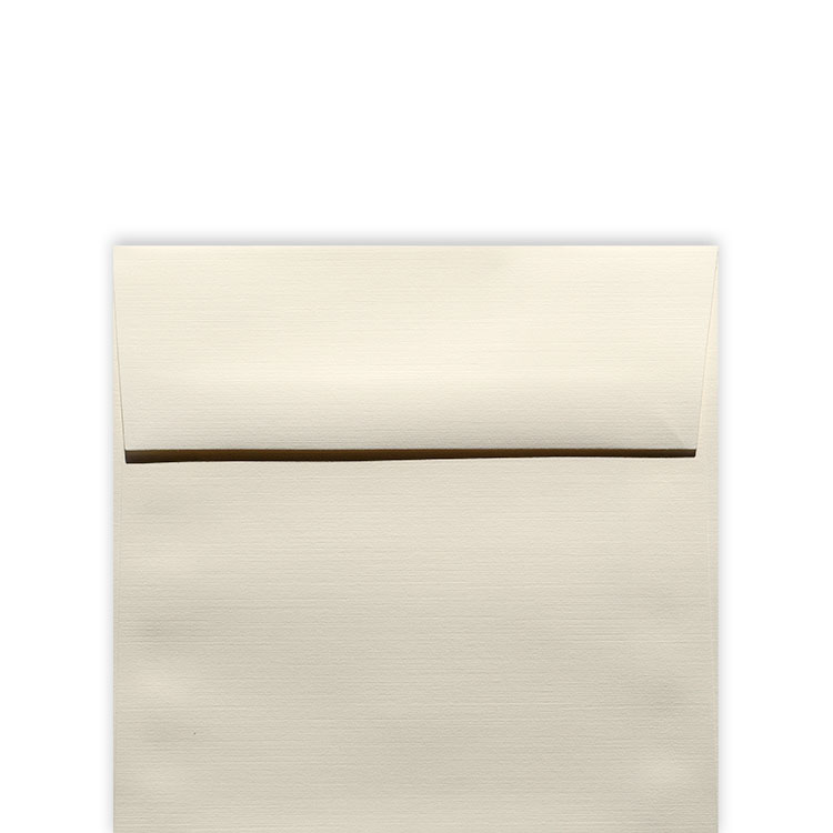 Classic Linen Natural White 5.5 in (5.5X5.5) Square Envelopes (80T