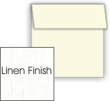 Neenah CLASSIC LINEN NATURAL WHITE - 5.5 IN Square Envelopes - 25 PK