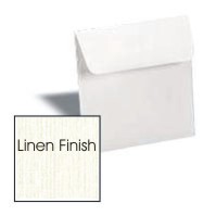 Neenah CLASSIC LINEN SOLAR WHITE - 7 IN Square Envelopes - 25 PK