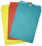 Colorful Catalog Envelopes - Open End - Clasp Fastener (10 x 13) - 500 PK