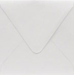 PS Shimmer Metallic - Euro Flap - 6.5 Square ENVELOPES - SILVER - 200 PK