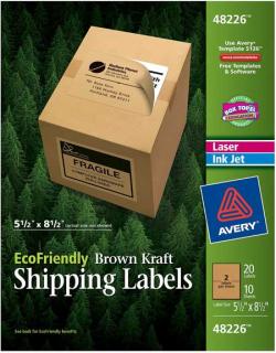 Brown Kraft Shipping Labels