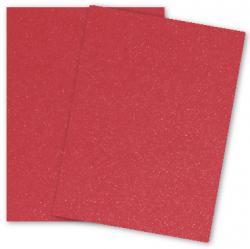 Malmero Perle SPARKLES - Vermillion (Red) - 8.5 x 11 Card Stock Paper - 92lb Cover - 25 PK