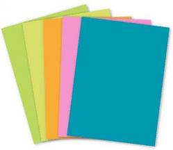Mohawk BriteHue - 8.5 x 11 Card Stock Paper - Assorted Colors - 65lb Cover (Sampler) - 125 PK