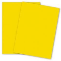 Mohawk BriteHue - SUN YELLOW - 8.5 x 11 Card Stock Paper - 65lb Cover - 250 PK