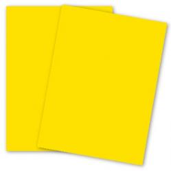 Mohawk BriteHue - YELLOW - 8.5 x 11 Card Stock Paper - 65lb Cover - 250 PK