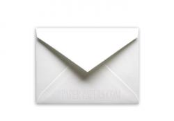 100% Cotton - A1 ENVELOPES - Savoy Brilliant White (Royal Collection) - 250 PK