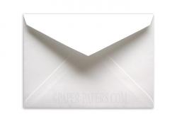 100% Cotton - A7 ENVELOPES - Savoy Brilliant White (Royal Collection) - Inner/Ungummed - 250 PK