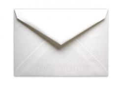 100% Cotton - A7 ENVELOPES (Outer) - 5.5-x-7.5 - Savoy Brilliant White (Royal Collection) - 250 PK