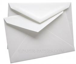 100% Cotton - Windsor ENVELOPES - Savoy Brilliant White (Royal Collection) - (6-x-8-1/4) Inner/Ungummed - 250 PK